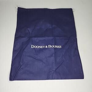 Dooney & Bourke 18 x 22 inch Drawstring Dust Bag Blue with White Print Logo